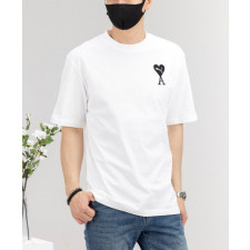 아미 X 푸마 콜라보 하트 로고 라운드 반팔티