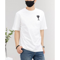 아미 X 푸마 콜라보 하트 로고 라운드 반팔티