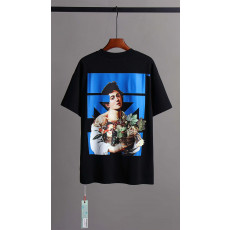 오프화이트 오일 스탬프 화살표 프린트 반팔티