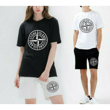 스톤아일랜드 원형 나침반 빅로고 반팔티