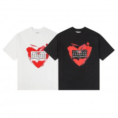 메종마르지엘라 하트 로고 반팔티