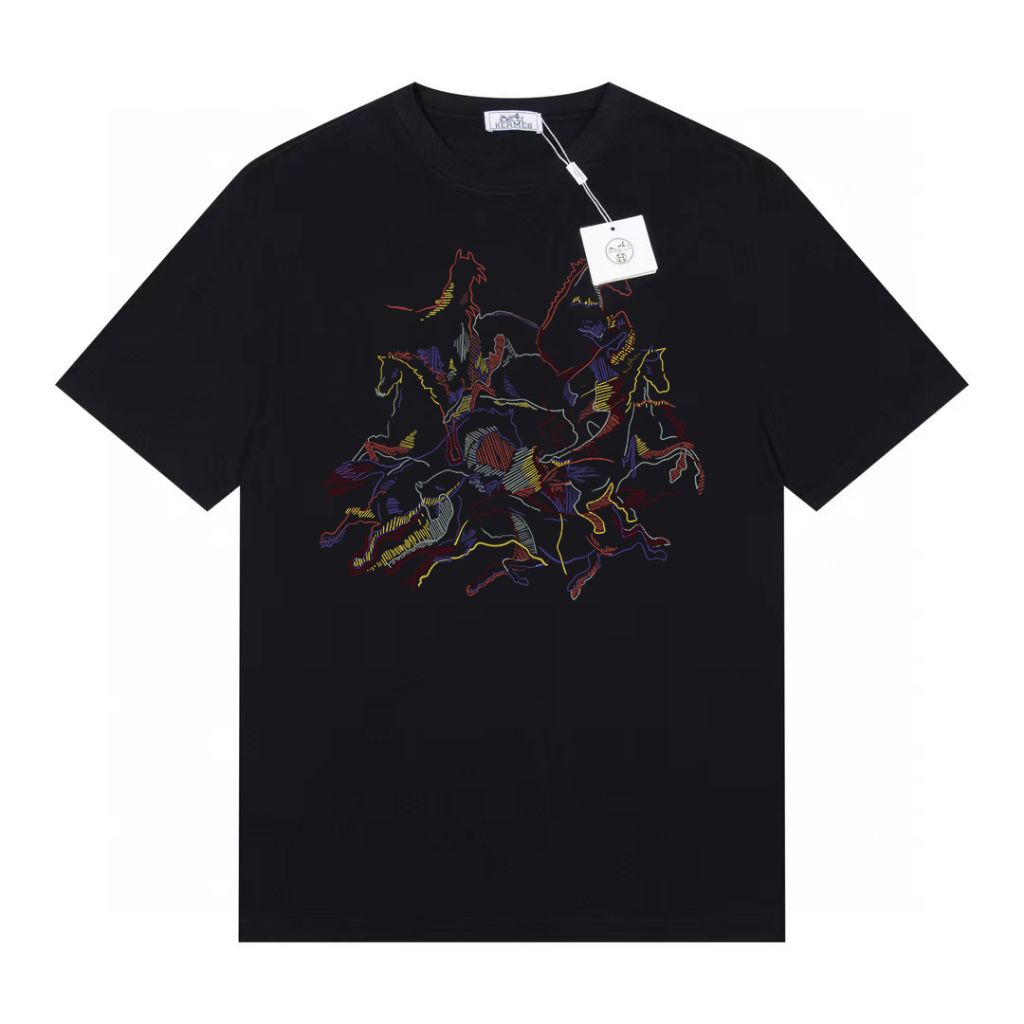 에르메스 멀티 로고 반팔티