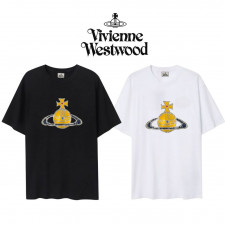 비비안웨스트우드 크랙 로고 반팔티