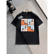 펜디 Girls White & Pink FF 프린트 반팔티