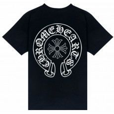 크롬하츠 말발굽 로고 라운드 반팔티