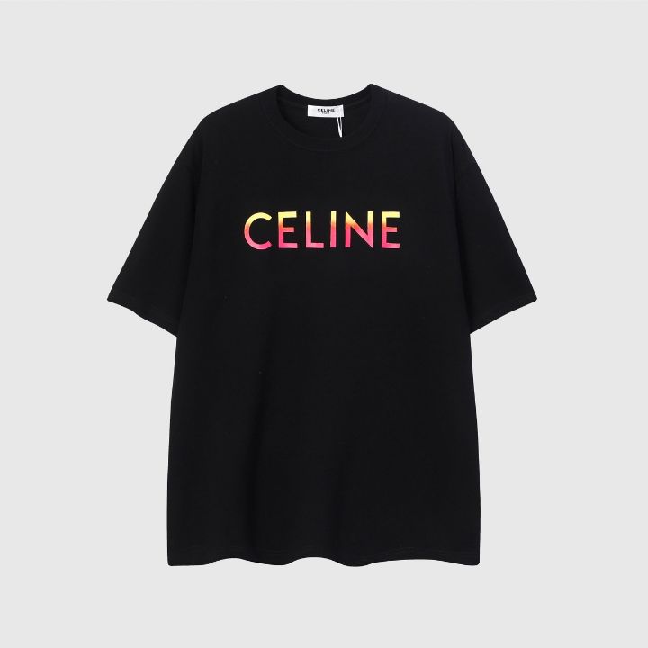 셀린느 그라데이션 로고 반팔티