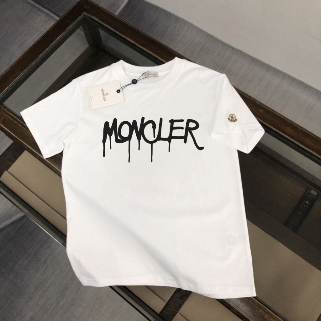 몽클레어 흘림 로고 반팔티