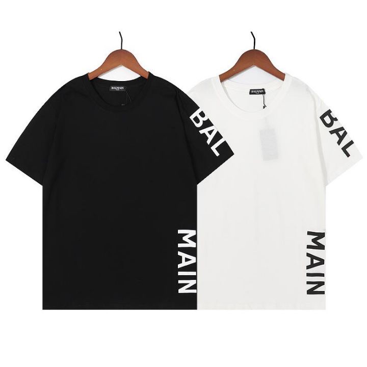 발망 사이드 나염 반팔티