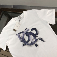 디올 스케치 프린팅 반팔티