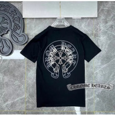 크롬하츠 그라데이션 이중 패턴 반팔티