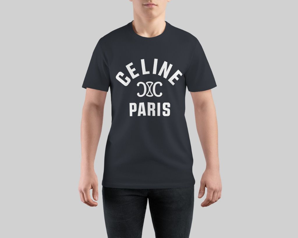 셀린느 파리스 레터링 반팔티