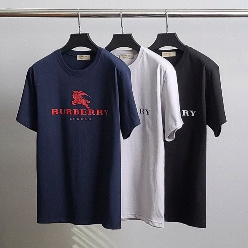 버버리 기사 레터링 반팔티