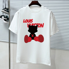 루이비통 아톰 실루엣 레터링 로고 프린트 반팔티