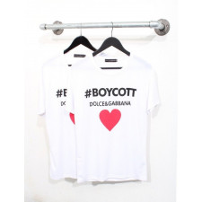 돌체앤가바나 보이콧 러브 하트 반팔티