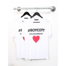 돌체앤가바나 보이콧 러브 하트 반팔티