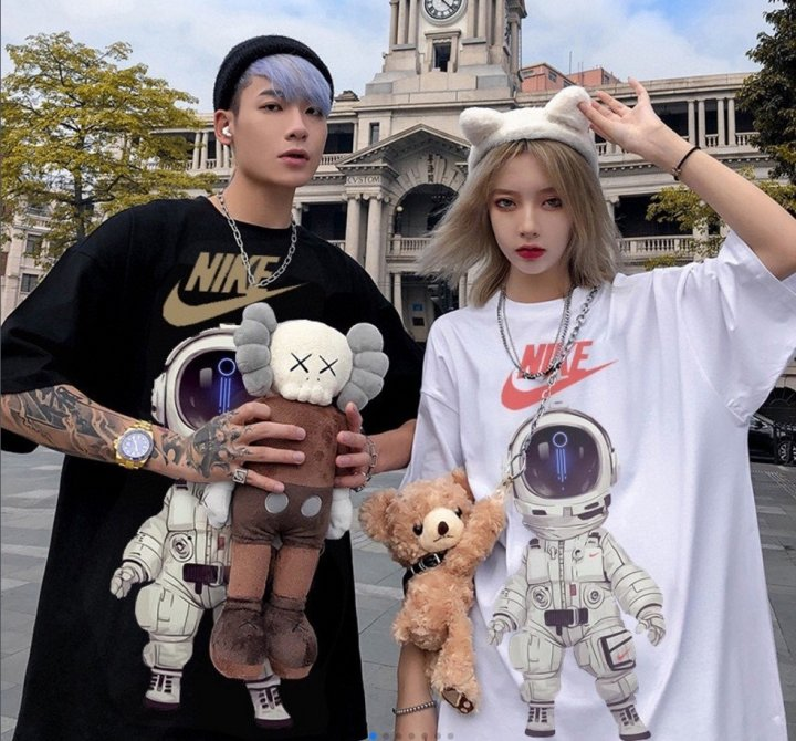 나이키 우주 전사 미래 반팔티