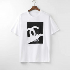 샤넬 흘림 로고 나염 프린팅 라운드 반팔티