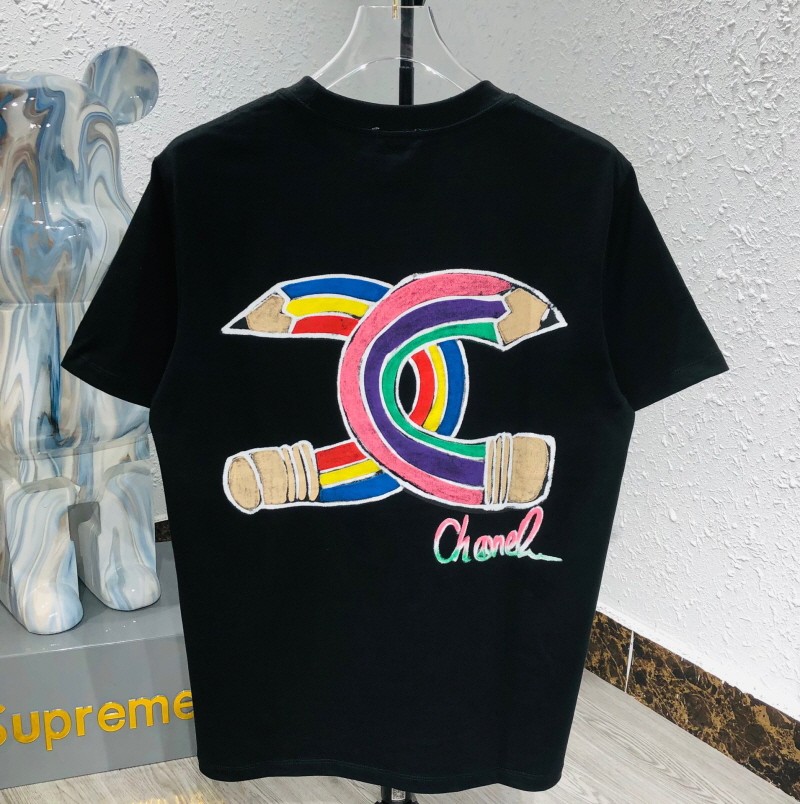 샤넬 연필 커스텀 프린트 반팔티