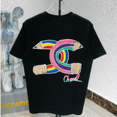 샤넬 연필 커스텀 프린트 반팔티