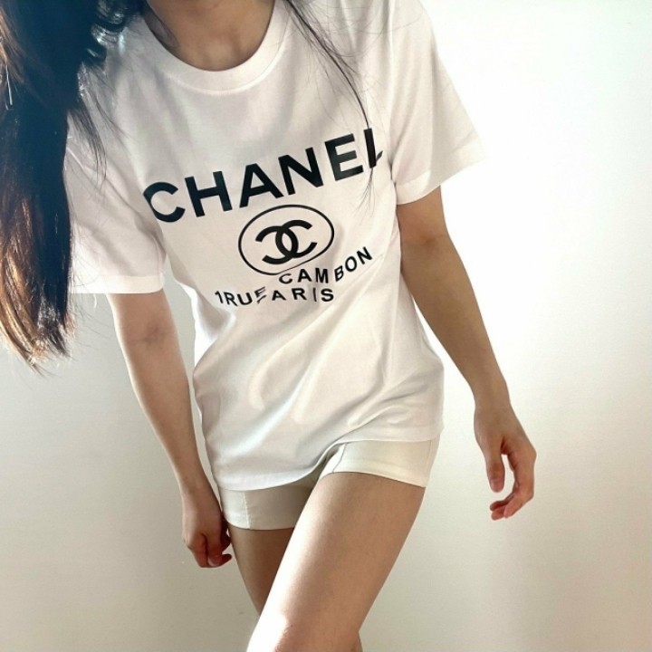 샤넬 21주년 로고 반팔티