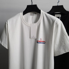 몽클레어 삼선 띠로고 반팔티