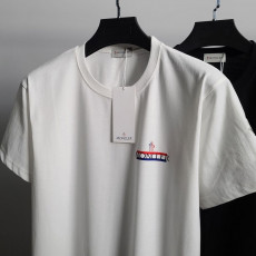 몽클레어 삼선 띠로고 반팔티