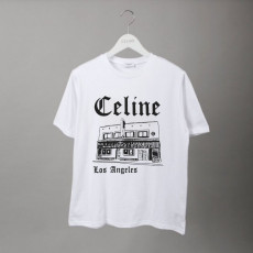 셀린느 LA 카페 반팔티