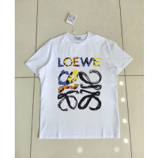 로에베 페인티 스웨트 반팔티