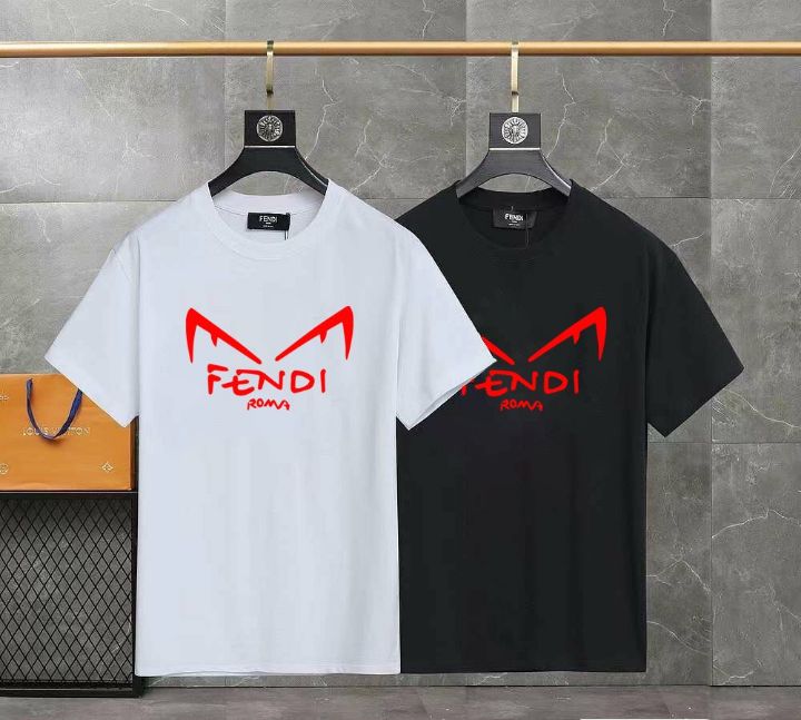 펜디 레드 나염 디아블릭 반팔티