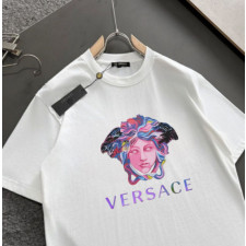 베르사체 파스텔 로고 반팔티