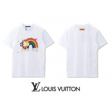 루이비통 무지개 라운드 반팔티