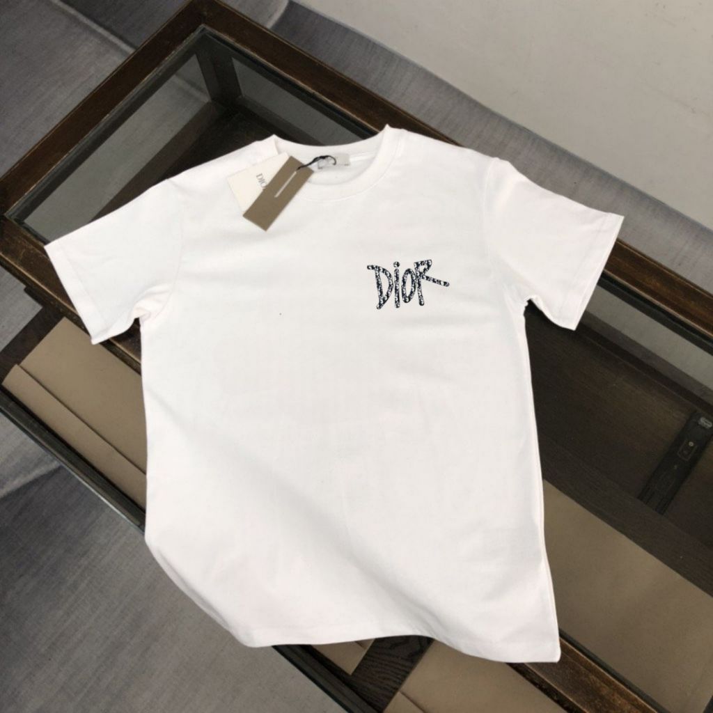 디올 오블리크 가슴 로고 반팔티