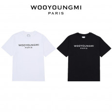 우영미 프론트 로고 반팔티