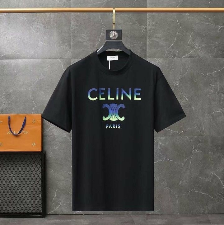 셀린느 벨루어 파리스 레인보우 반팔티