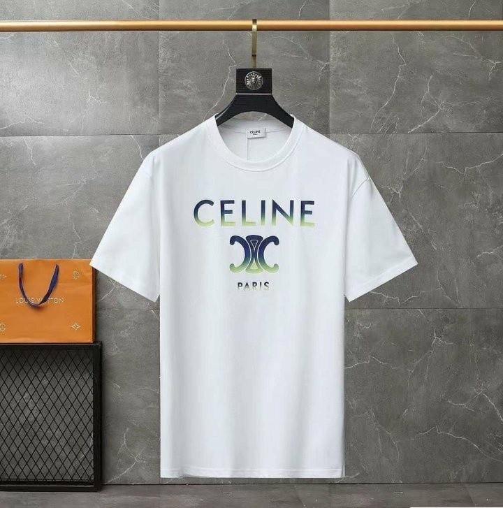 셀린느 벨루어 파리스 레인보우 반팔티