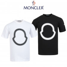 몽클레어 스터드 심볼 라운드 베이직 반팔티