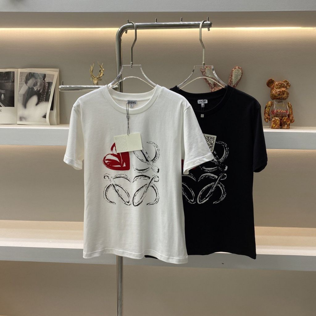 로에베 빈티지 하트 로고 반팔티