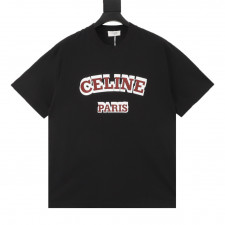 셀린느 입체 로고 그래픽 반팔티