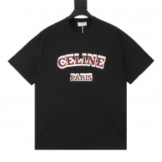 셀린느 입체 로고 그래픽 반팔티