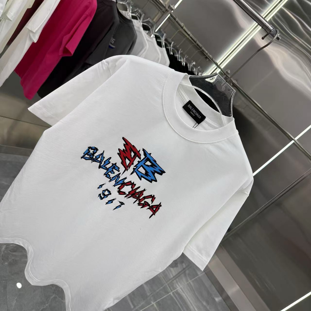 발렌시아가 유니섹스 루즈 버전 반팔티