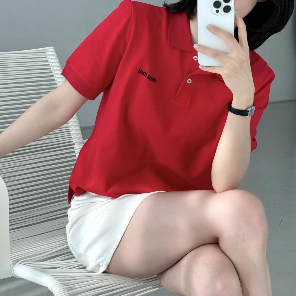 미우미우 PK 반팔 카라티