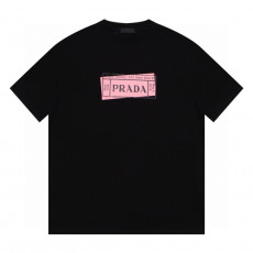 프라다 핑크 스탬프 반팔티