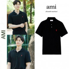 아미 스몰 패치 PK 반팔 카라티