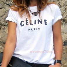 셀린느 핸드 파리스 레터링 반팔티