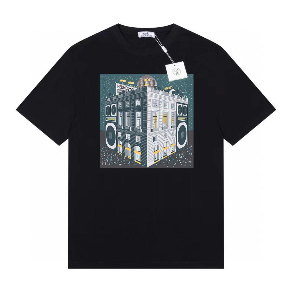 에르메스 사각 스피커 펜트하우스 테리 반팔티