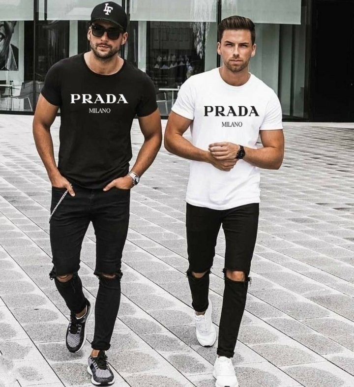 프라다 밀라노 반팔티