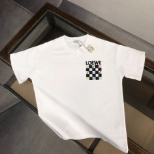 로에베 체커 보드 반팔티