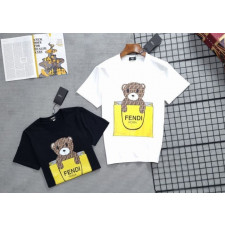 펜디 베어 그래픽 쇼핑백 반팔티