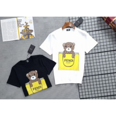 펜디 베어 그래픽 쇼핑백 반팔티