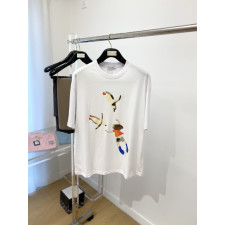 로에베 펭퀸 톱 프린트 반팔티